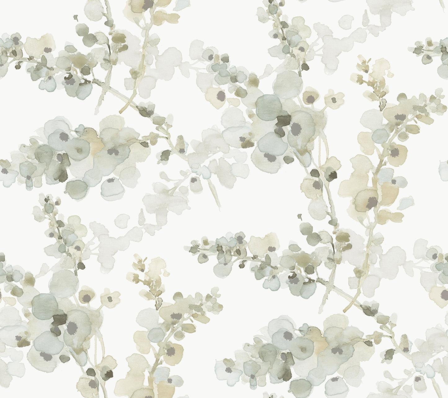 York Wallcoverings Candice Olson Casual Elegance Blossom Fling Mineral Green Wallpaper  Botanical Greens   - EV3972