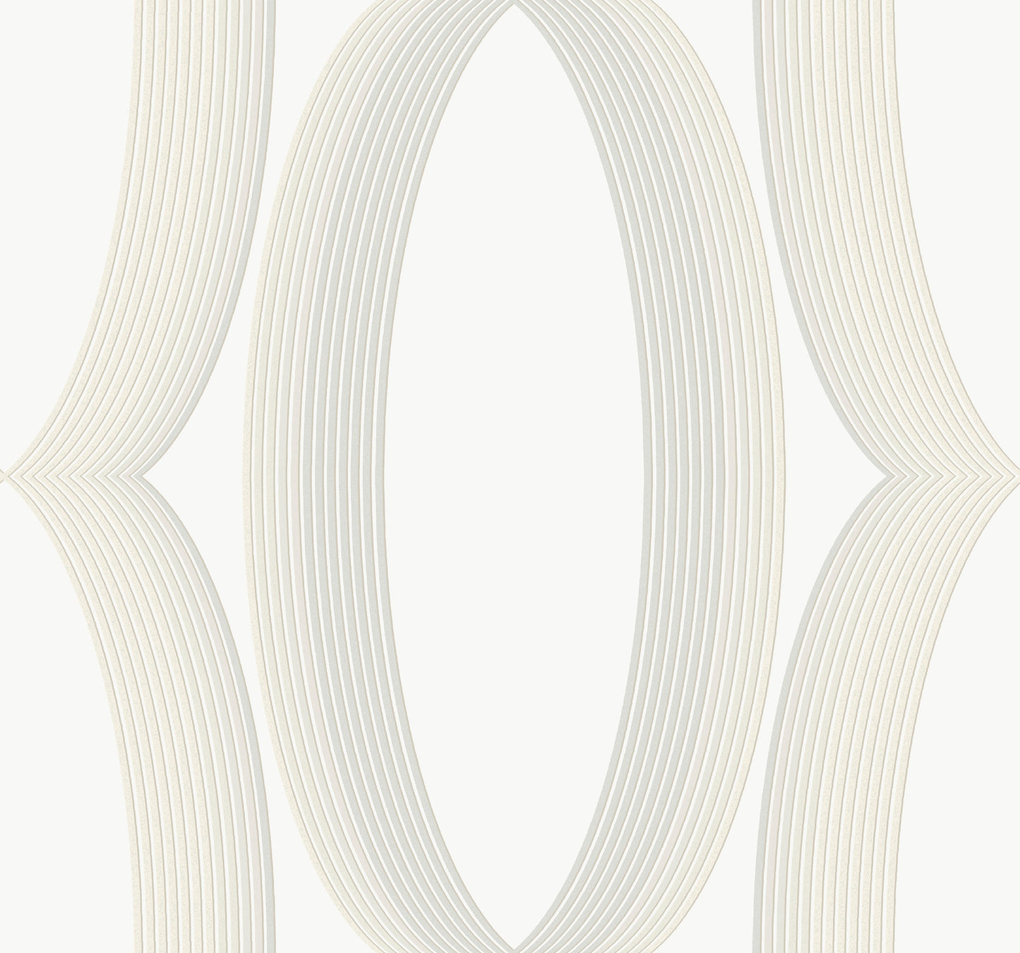 York Wallcoverings Candice Olson Casual Elegance Progression Ogee White Wallpaper  Geometrics Whites and Off-Whites   - EV3981