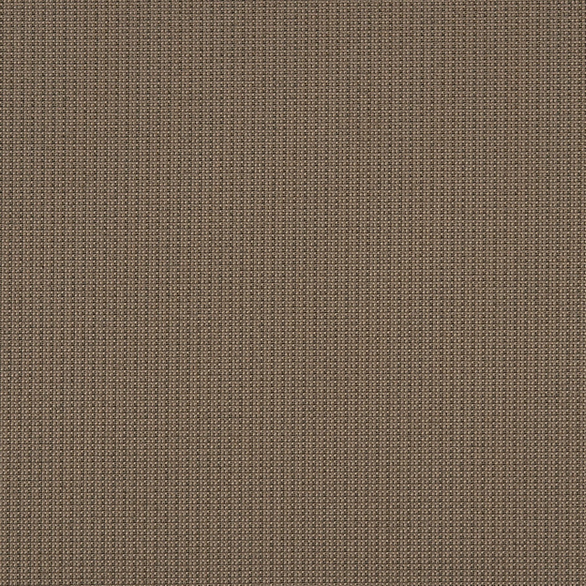 Brown woven upholstery fabric with tight grid texture.