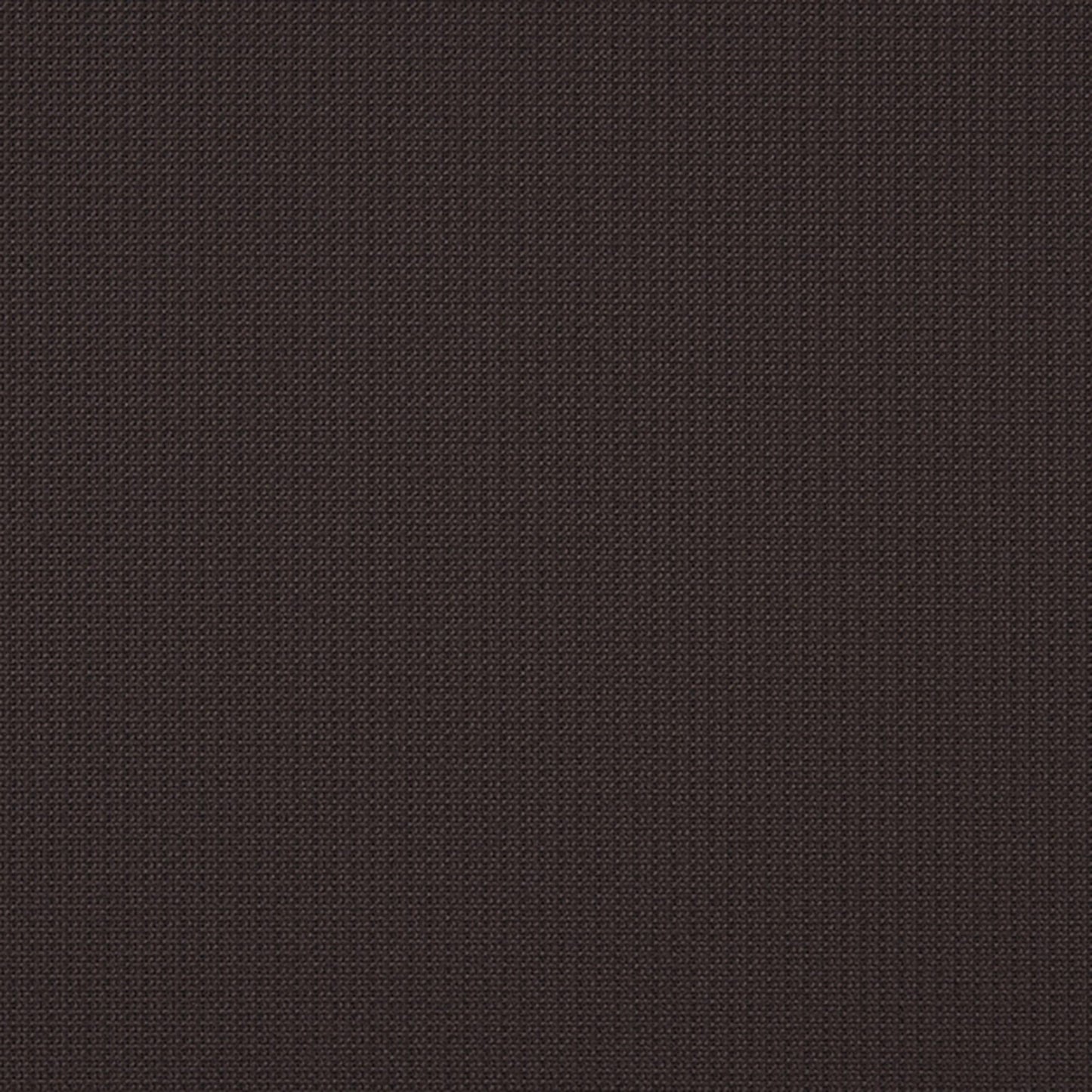 Dark brown woven fabric close-up with fine rib texture, suitable for upholstery or garments.