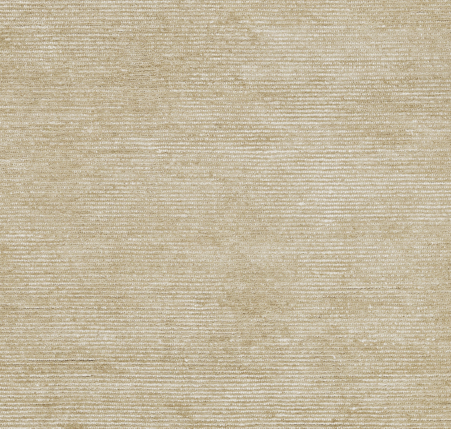 Beige woven area rug with ribbed texture and subtle cream-toned pattern.