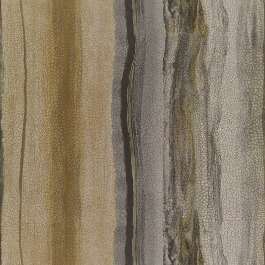 HARLEQUIN Vitruvius  Wallpaper Beaded , Glitter Gold , Basalt  Gravure - Wide Width Printed Wallpaper - EVIW112065