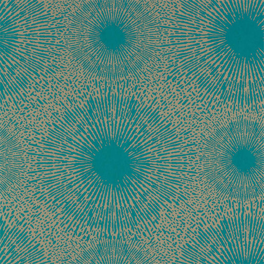 HARLEQUIN OUTLET Perlite  Wallpaper Beaded , Glitter Crysocolla , Gold Ore   - EVIW112066