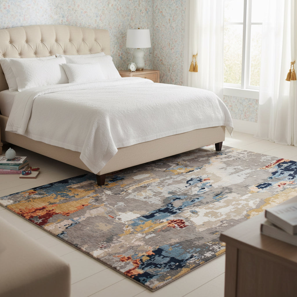 Contemporary rug, 6' x 9'.