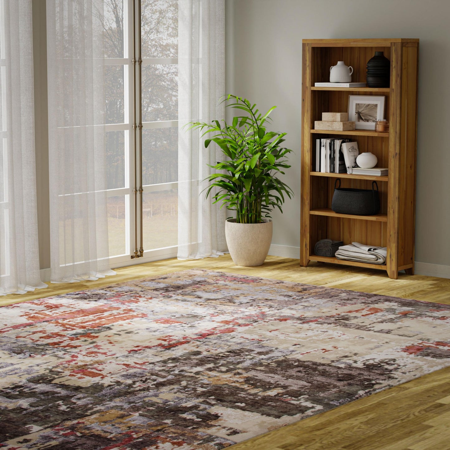 Evolution Contemporary rug, 6' x 9'.