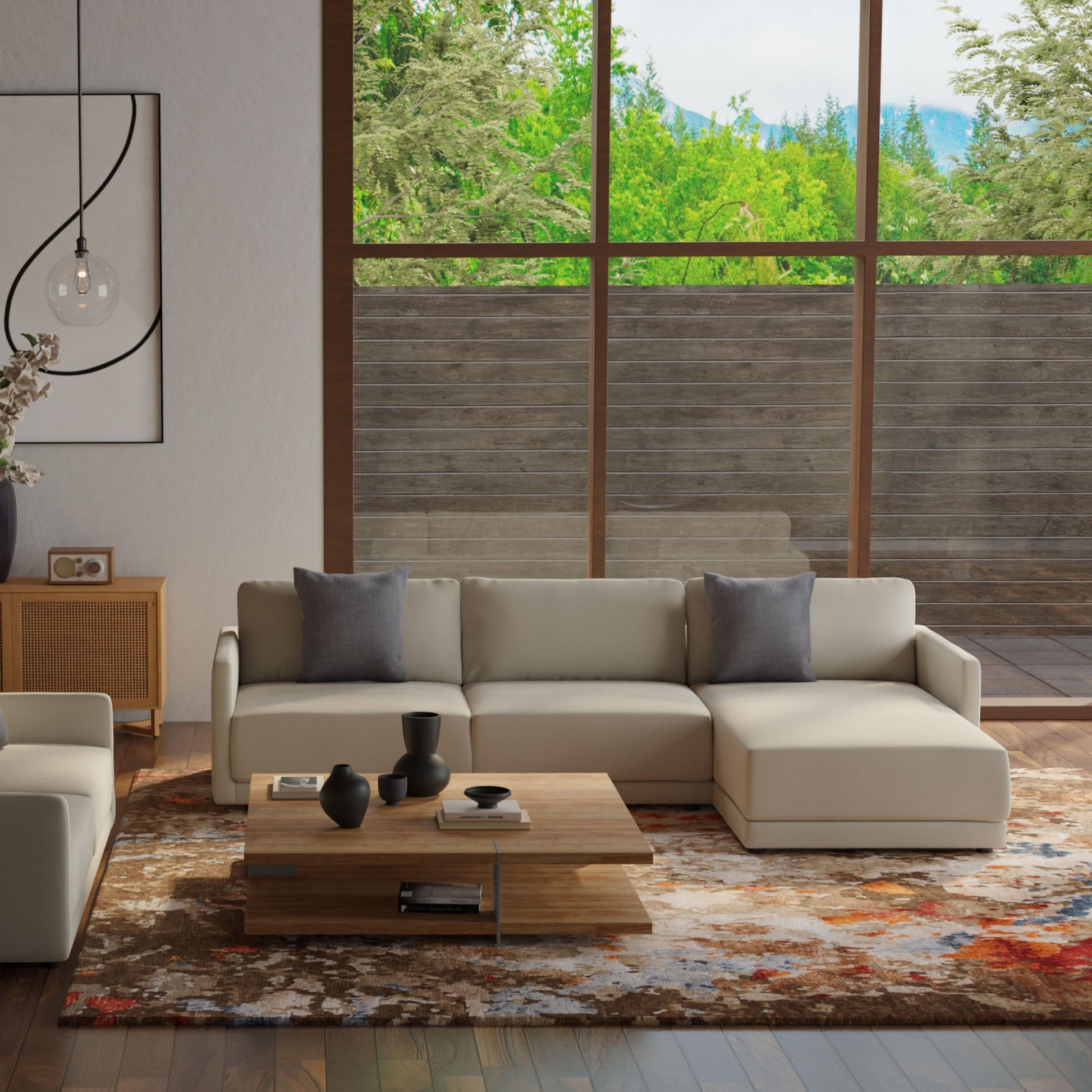Contemporary rug, 9' x 12