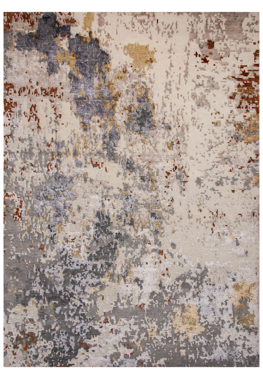 Area rug, contemporary style, 10' x 14'.