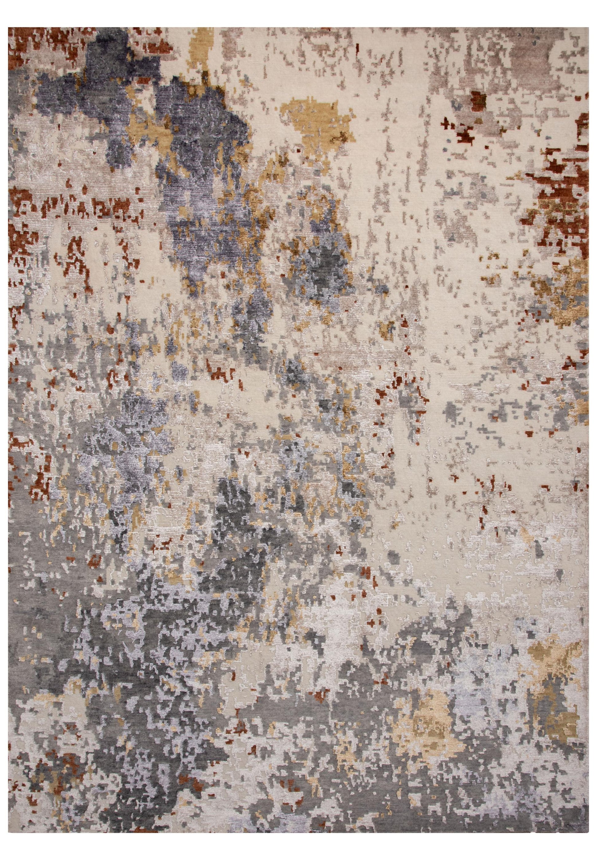 Contemporary rug, 2' x 3'.