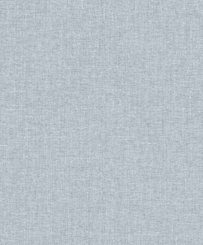 Seabrook Designs White Heron Abington Faux Linen Linen Contemporary Blue Matte  - EW10102