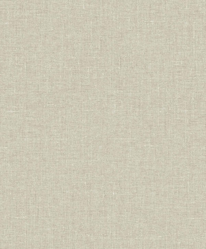 Seabrook Designs White Heron Abington Faux Linen Linen Contemporary Beige Matte  - EW10105