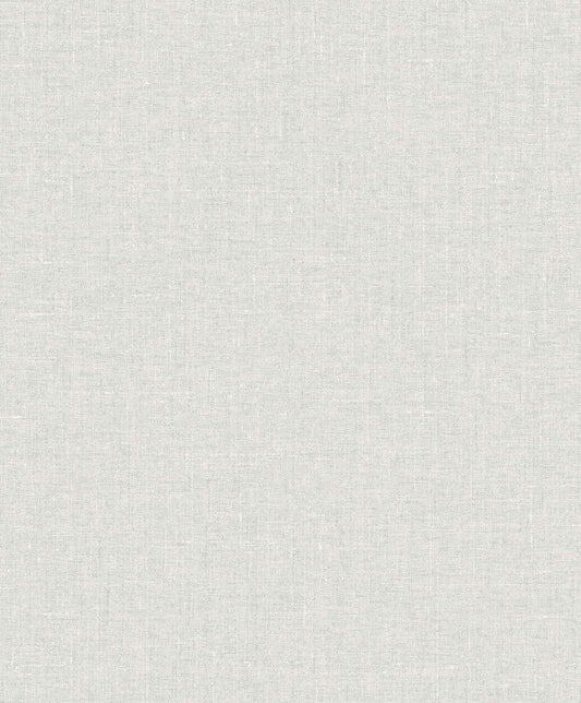 Seabrook Designs White Heron Abington Faux Linen Linen Contemporary Beige Matte Sidewall - EW10107