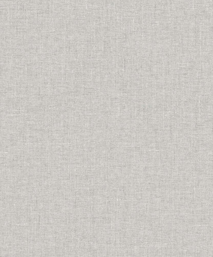 Seabrook Designs White Heron Abington Faux Linen Linen Contemporary Grey Matte  - EW10118