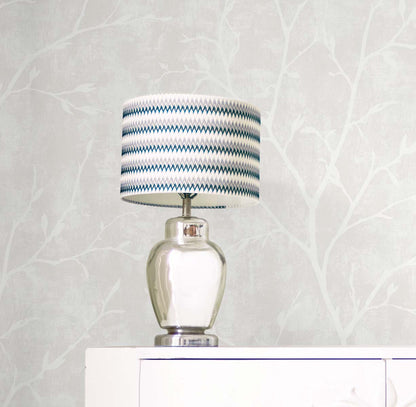 Seabrook Designs White Heron Avena Branches Botanical Contemporary Off-White Satin  - EW10208