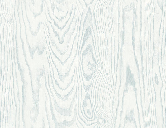 Seabrook Designs White Heron Kyoto Faux Woodgrain Wood Contemporary Blue Satin Sidewall - EW11302