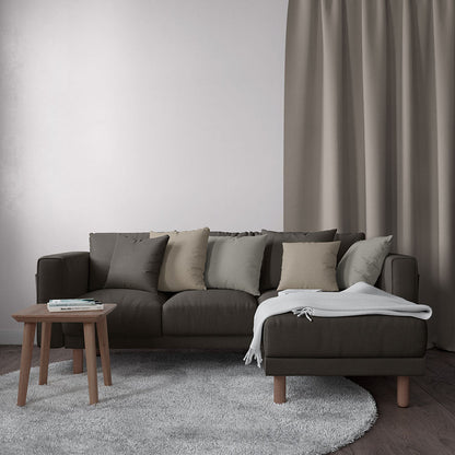 Dark gray Java solid fabric swatch