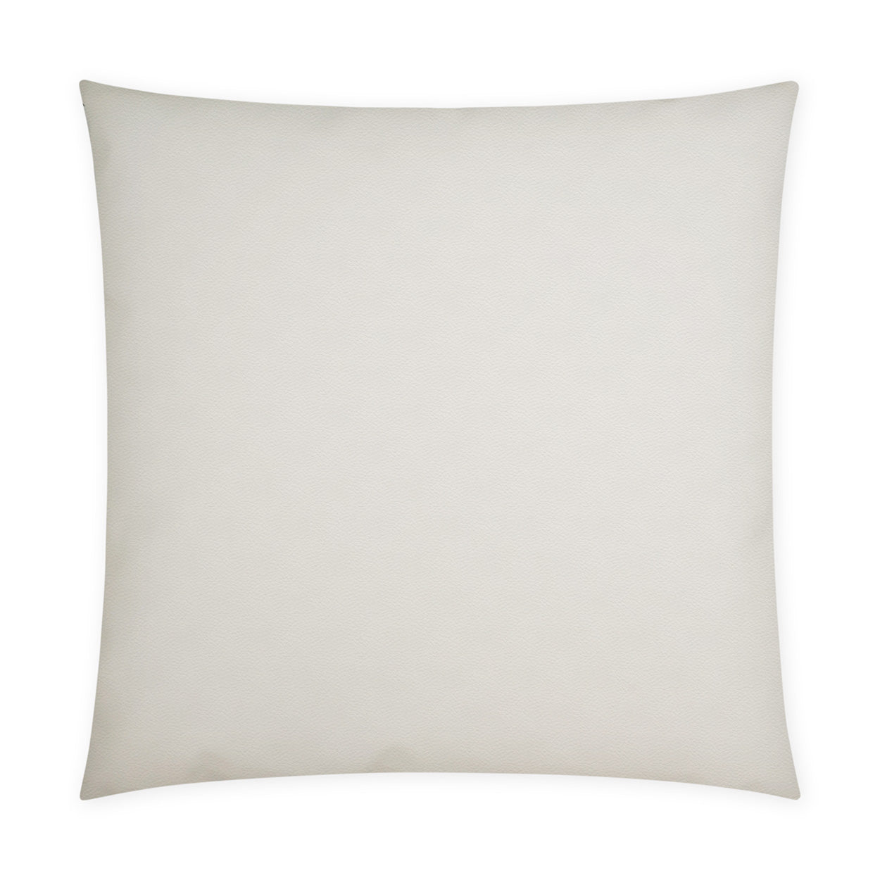Ivory outdoor Sundance Band lumbar pillow, 12" x 24", leaf band and ribbon design, smooth fabric.