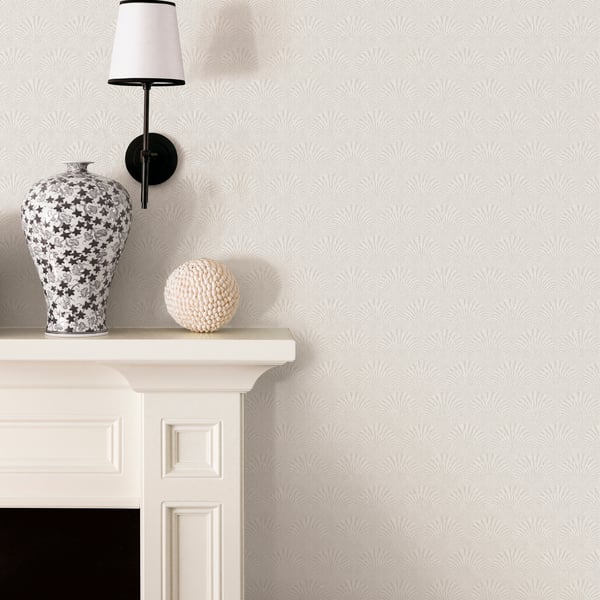 Galerie Wallcoverings Boutique Fan Galerie Wallcoverings  White   - F-AF7001