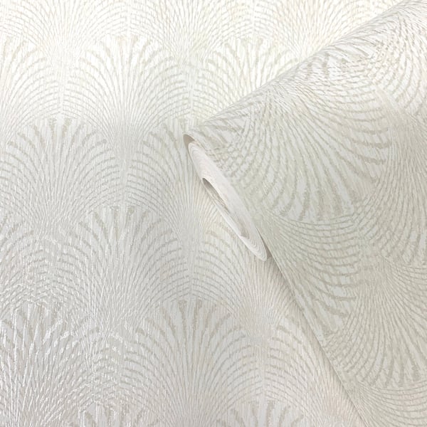 Galerie Wallcoverings Boutique Fan Galerie Wallcoverings  White   - F-AF7001