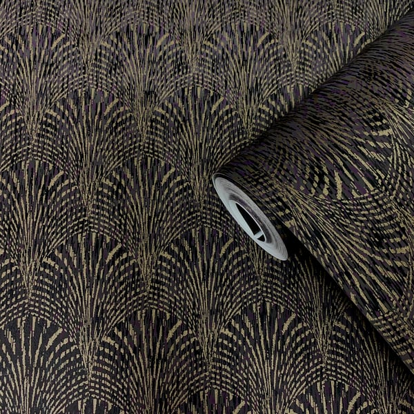 Galerie Wallcoverings Boutique Fan Galerie Wallcoverings  Purple, Lilac   - F-AF7005