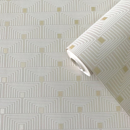 Galerie Wallcoverings Boutique Geo Key Galerie Wallcoverings  Cream   - F-PL3001