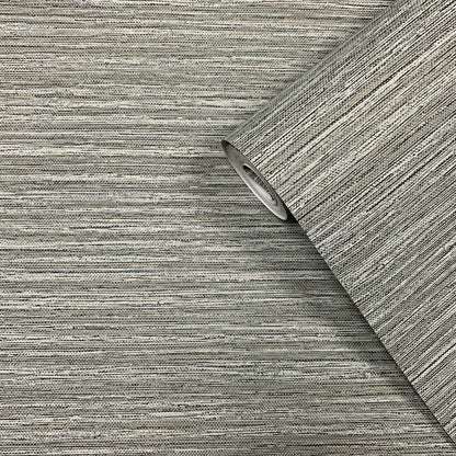 Galerie Wallcoverings Lustre Weave Galerie Wallcoverings  Silver Grey   - F-SR7004