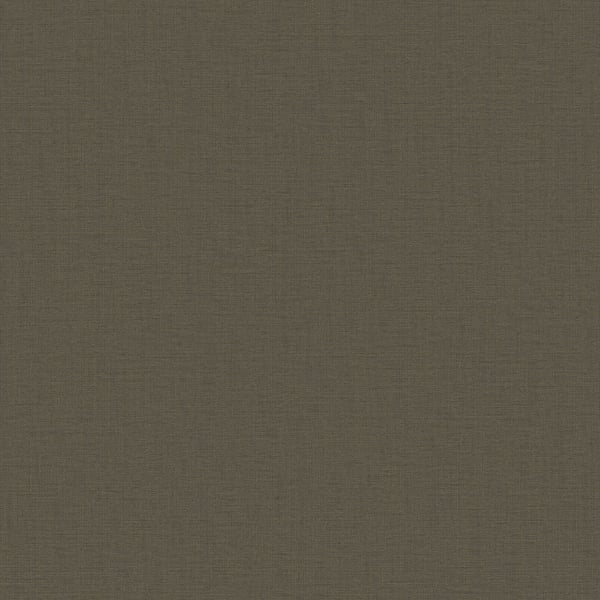 Bronze-brown wallcovering with a subtle woven fabric texture, canvas/linen-style.