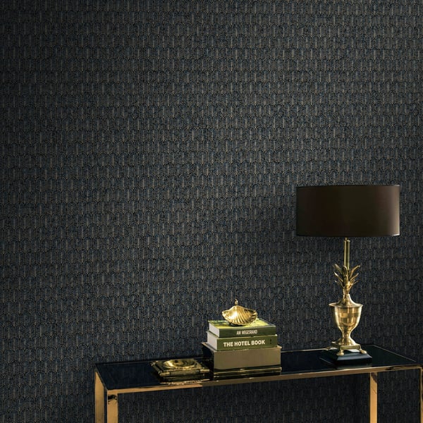 Galerie Wallcoverings Lustre Geo Arch Galerie Wallcoverings  Gold   - F-VL6007