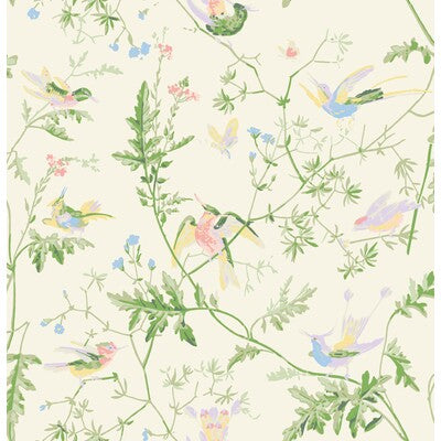 COLE & SON EMBROIDERY BOTANICAL & FLORAL MULTI,IVORY,   - F111/1002.CS.0