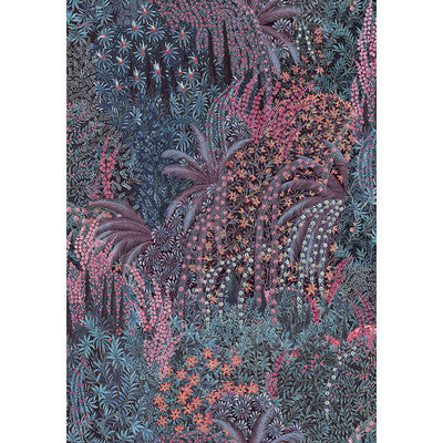 COLE & SON PRINT BOTANICAL & FLORAL INDIGO,PINK,BLACK   - F121/3014.CS.0