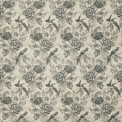 CLARKE AND CLARKE  BOTANICAL & FLORAL GREY,CHARCOAL,SILVER   - F1429/02.CAC.0