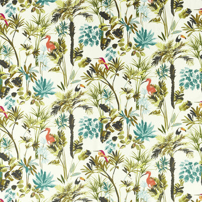 CLARKE AND CLARKE PRINT BOTANICAL & FLORAL MULTI,BLUE,GREEN   - F1518/02.CAC.0