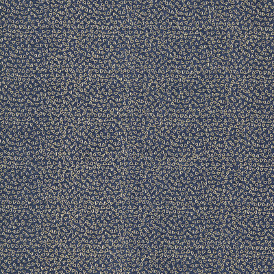 CLARKE AND CLARKE EMBROIDERY METALLIC DARK BLUE,GOLD,   - F1548/02.CAC.0