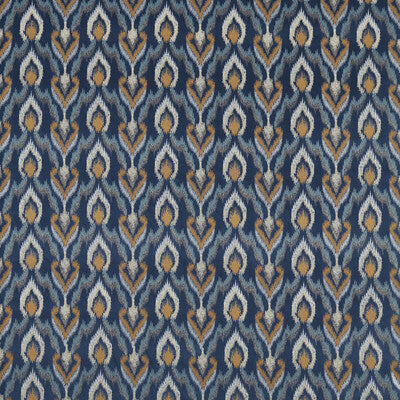 CLARKE AND CLARKE EMBROIDERY IKAT/SOUTHWEST/KILIMS DARK BLUE,CAMEL,   - F1549/01.CAC.0