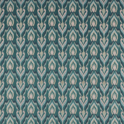 CLARKE AND CLARKE EMBROIDERY IKAT/SOUTHWEST/KILIMS TEAL,PINK,   - F1549/04.CAC.0