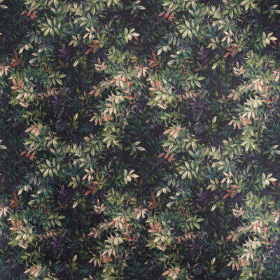 CLARKE AND CLARKE VELVET BOTANICAL & FLORAL PURPLE,GREEN,   - F1612/01.CAC.0