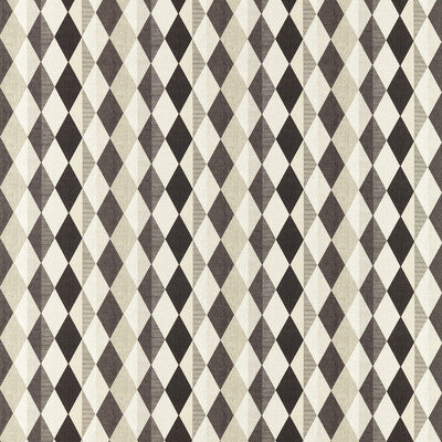 CLARKE AND CLARKE PRINT STRIPES BLACK,GREY,TAUPE   - F1637/02.CAC.0