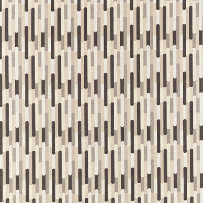 CLARKE AND CLARKE PRINT STRIPES GREY,BLACK,TAUPE   - F1641/02.CAC.0