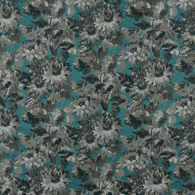 CLARKE AND CLARKE  BOTANICAL & FLORAL TEAL,,   - F1662/02.CAC.0