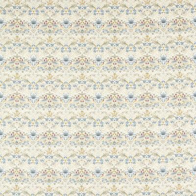 CLARKE AND CLARKE PRINT BOTANICAL & FLORAL WHITE,LIGHT BLUE,LIGHT GREEN   - F1678/04.CAC.0