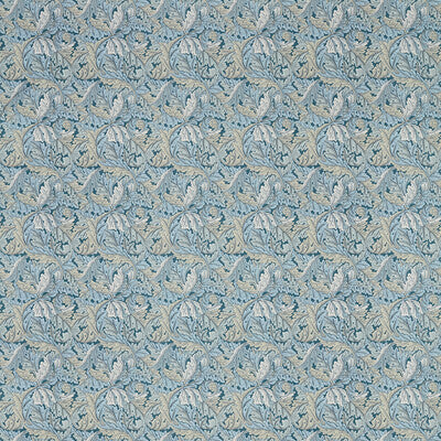 CLARKE AND CLARKE PRINT BOTANICAL & FLORAL BLUE,LIGHT BLUE,TAUPE   - F1681/01.CAC.0