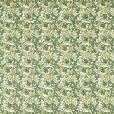 CLARKE AND CLARKE PRINT BOTANICAL & FLORAL GREEN,LIGHT GREEN,IVORY   - F1681/02.CAC.0