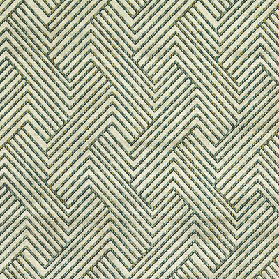 CLARKE AND CLARKE VELVET STRIPES GREEN,TEAL,GREY   - F1684/04.CAC.0