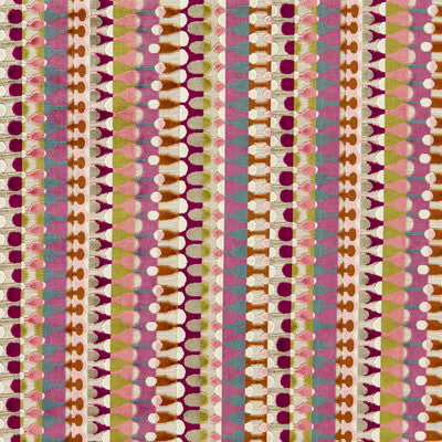 CLARKE AND CLARKE VELVET STRIPES PINK,BLUE,GREEN   - F1687/02.CAC.0