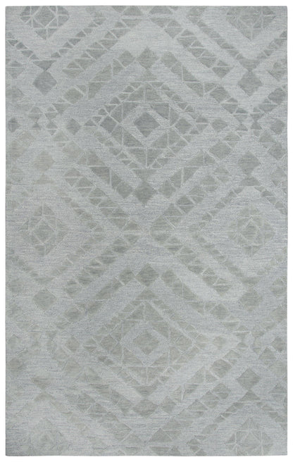 9' x 12' rectangular contemporary area rug.