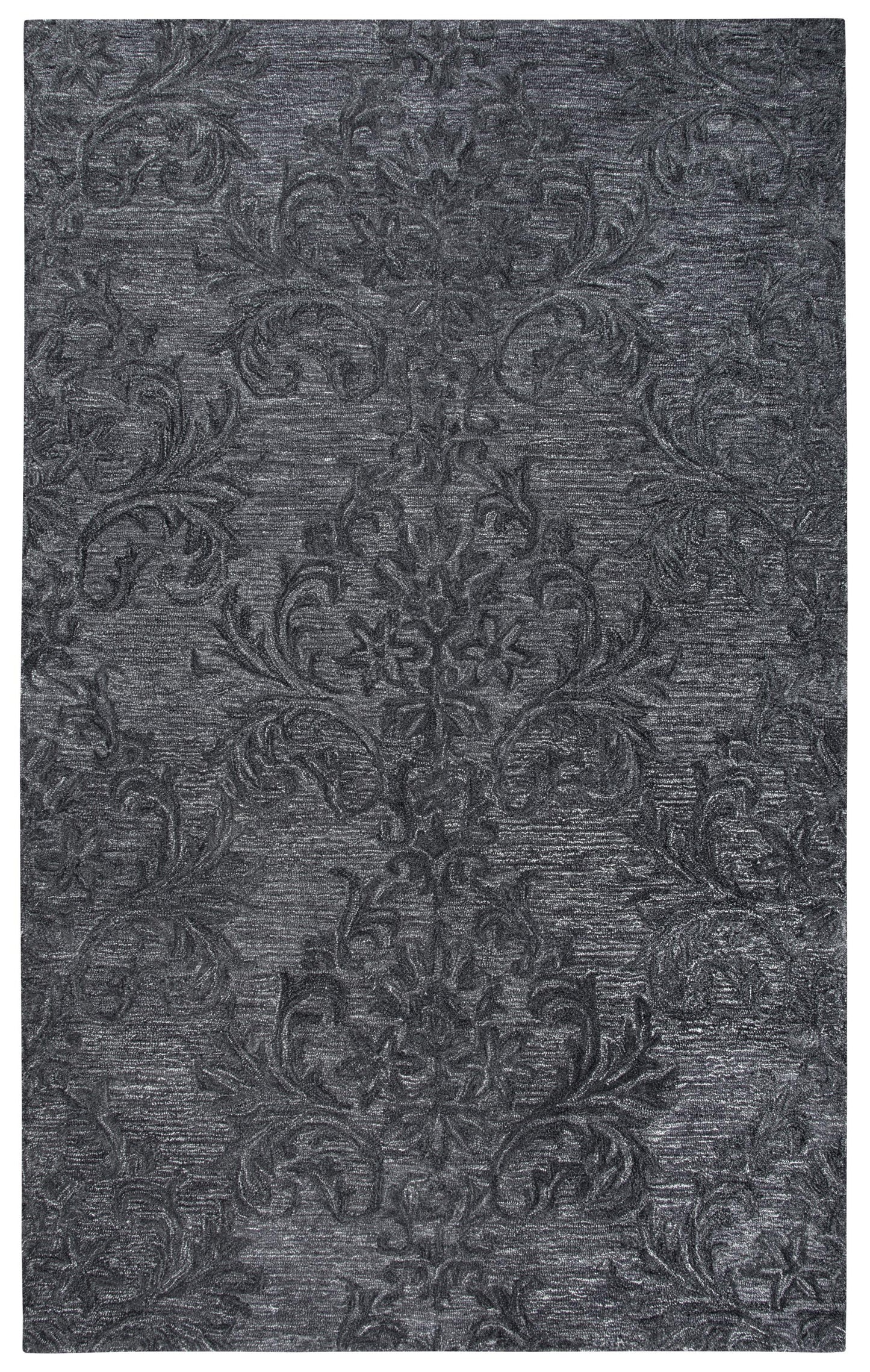 Rectangular contemporary rug, 10' x 13'.