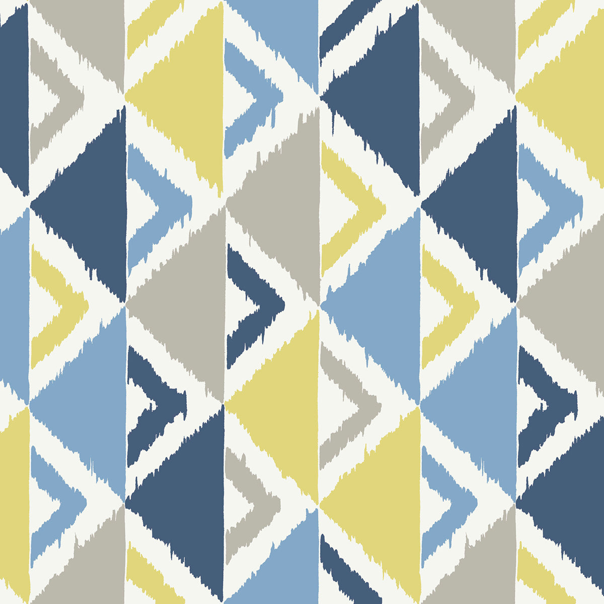 Seabrook Designs  Dino Peak Geometric Kids/Nursery Blue, Gray, , Gold   - FA40202