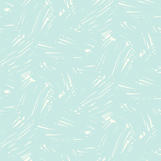Seabrook Designs  Turf Brushstroke Abstract Kids/Nursery Baby Blue , White   - FA40502