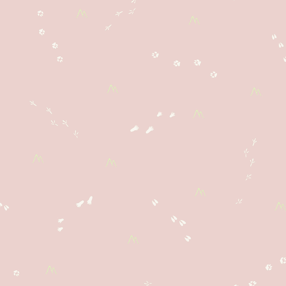 Seabrook Designs  Follow the Leader Abstract Kids/Nursery Blush , White   - FA41315