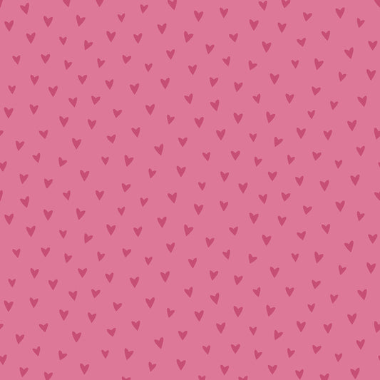 Seabrook Designs  Sparkle Heart Polka Dots Kids/Nursery Hot Pink Glitter   - FA41701