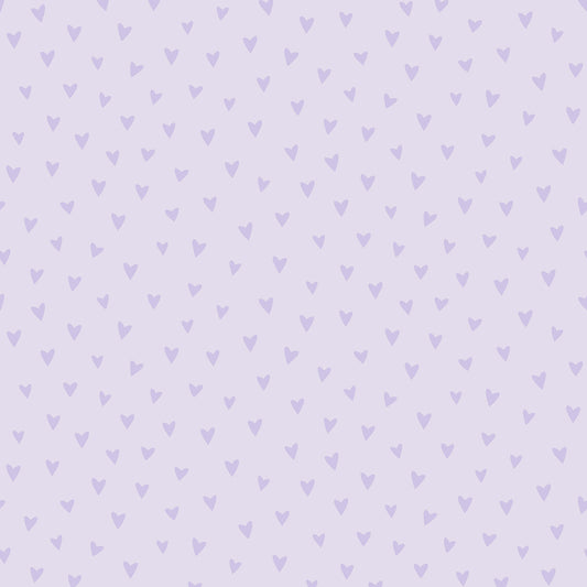 Seabrook Designs  Sparkle Heart Polka Dots Kids/Nursery Lilac Glitter   - FA41709